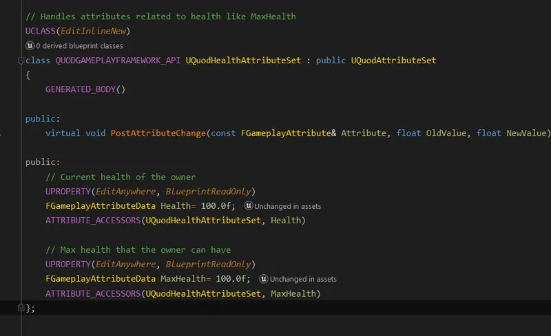 How to create Attribute Sets using Unreal Gameplay Ability System