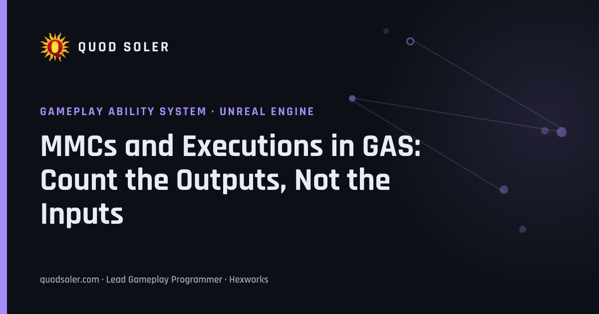 MMCs and Executions in GAS: Count the Outputs, Not the Inputs